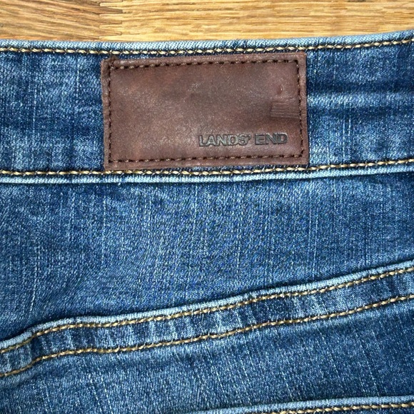 Lands End Denim Skinny Leg Jean Sz 14 Tall - Picture 6 of 11